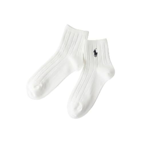 POLO RALPH LAUREN Socks Polo Ralph Lauren Womens One-Point Cable Short Socks 03207386 Womens 90.white 25-29 US