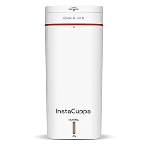 Instacuppa Portable Electric Kettle Travel Electric Water Bottle For Boiling Hot Water With Cool Touch Exterior, Automatic Shut Off Dry Boil Protection, 6 Mins Fast Boil Time, 500 Ml, 300 Watts, White