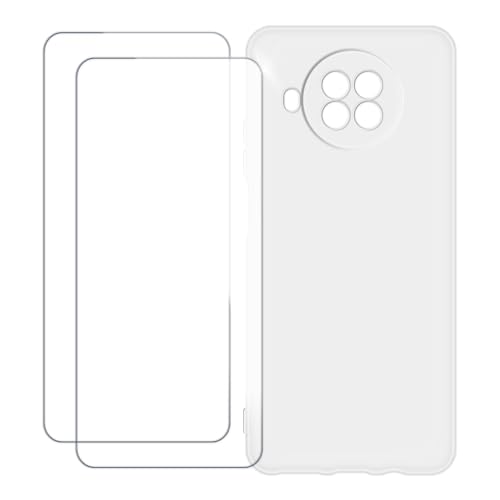 UOGNADGD Xiaomi Redmi Note 9 Pro 5G �Ƃ̌݊������� �J�X�^���J���t���P�[�X�{�����K���X�ی�t�B����2���t�� ? �Ռ��z�������h�~ (�z���C�g)