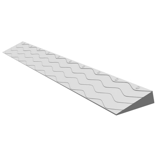 Rampas Threshold, tapete umbral inclinado para interior, entrada y salida conveniente, adecuado para puertas, bordillos, scooters eléctricos (Gris, 100 x 13 x 6 cm) miniatura 1