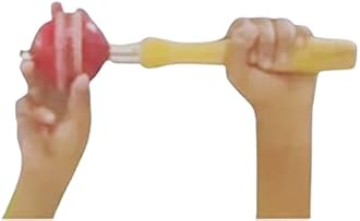 SPOCCO | Cricket Ball Seam Revolution Practice Handle with Rotating Ball- (Pack of 1) - Red Ball | CB12