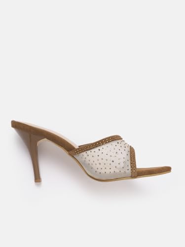 Image of AXIUM Women's Embellished Stilettos Sandals, 3.5-Inch (SAN218)