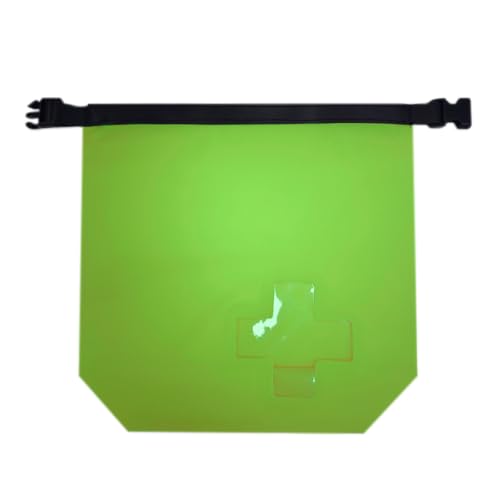 RHINO RESCUE Water-Resistant First Aid Kit, Lightweight Boat Dry with Emergency Survival Supplies for Outdoor Kayak Boating Floating & Camping (Green)