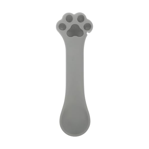 Image of Mipcase Cat Food Scoop Silicone Dog Cat Food Spoon Cat Paw Design Multi- Functional Pet Food Can Spoon Manual Can Opener Dog Wet Food Spoon Cat Feeding Scoop Cat Claw Spoon