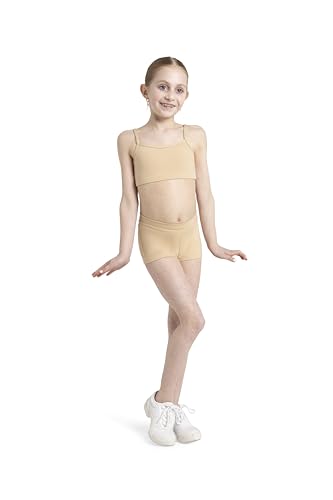 Capezio Team Basic Boys Cut Low Rise Short- Girls, Nude, Large