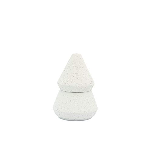 Paddywax Cypress & Fir Holiday Artisan Hand-Poured Tree-Shaped Scented Candle Set, 5.5-Ounce, White