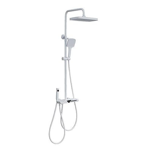 Système de douche anti-brûlure à affichage digital de température et corps en cuivre robuste noir