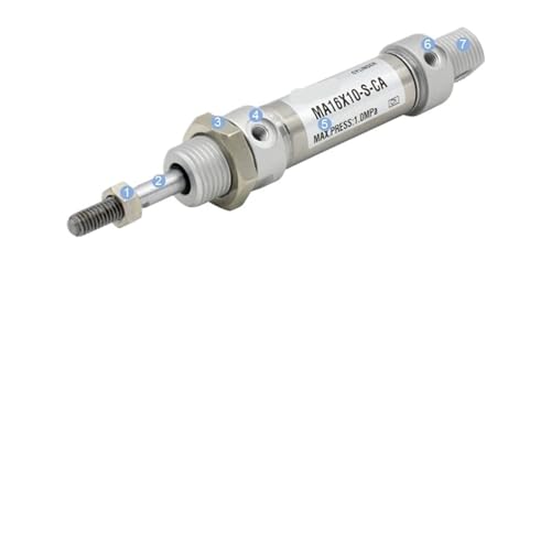 Mini vérin pneumatique double effet MA40x50S cylindre rond