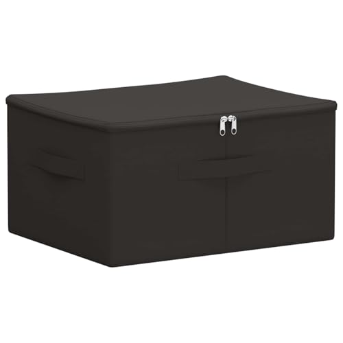 Boîte de rangement pliable 2 compartiments en tissu non tissé - 3