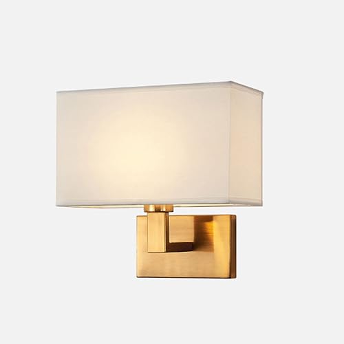 CONERY Sconce parete tessuto soffusa Lampada montaggio parete Lampada comodino Lampada parete ferro antiruggine Lampade Apparecchi illuminazione Soggiorno Camera Applique parete Lampade classiche test