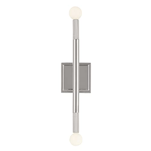 Image of Kichler Odensa 17 Inch 2 Light Wall Sconce in Polished Nickel