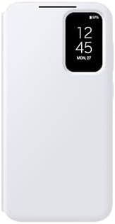 SAMSUNG Galaxy S23 FE S-View Wallet Phone Case, Protective Cover with Card Holder Slot, Finger Tap Display Window, US Version, EF-ZS711CWEGUS, White
