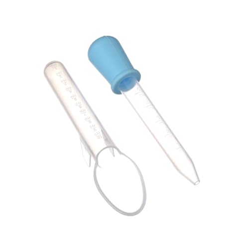 Alimentador de medicina para bebés 2pcs de silicona gotero de líquido y cuchara herramienta de alimentación para bebés recién nacidos dispensador de color aleatorio ..