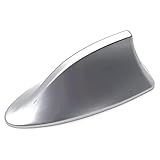  DASTOP ABS Antenna a Pinna di Squalo per FO-rd Territory Vertrek Escort Tetto di Auto Segnale Radio Antenna Impermeabile Decorazione Tuning Copertura,E/Silver