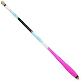 Pumixiy Teleskop-Angelrute, für ultrakompakte 38/43 cm zusammengeklappte Länge, 1,8–2,1 m verlängerte Länge, langlebige Kohlefaser-Konstruktion, empfindliche Leistung, 2,1 m