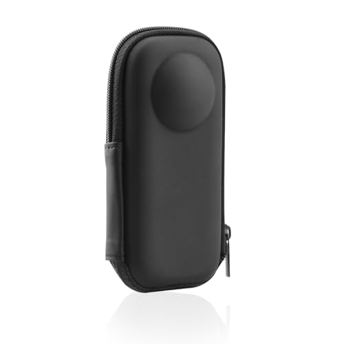 HeiyRC Funda de transporte para Insta360 X2, bolsa portátil protectora para lentes, funda rígida protectora de viaje para accesorios de cámara Insta360 ONE X X2 X3, Black, 12.7*6.6*4.4cm,