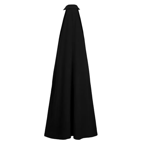 Robe d'été sans manches à col montant chic et coupe maxi