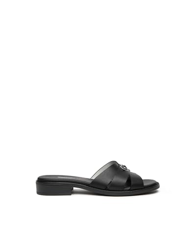 Nero Giardini E615893D Sandalias Mujer De Piel Y Material Técnico - Negro 38 EU