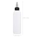 FRCOLOR 20pcs 120ml White round Squeeze Applicator Bottles with Pointed Mouth for Hair Dyeing and Precise Liquid Dispensing in Beauty and Laboratory Use