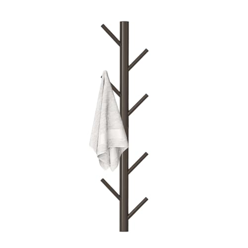Tuxxjzm Perchero de pared, perchero de pared con forma de árbol, organizador de ropa decorativo, colgador de chaqueta para entradas, pasillos, dormitorio