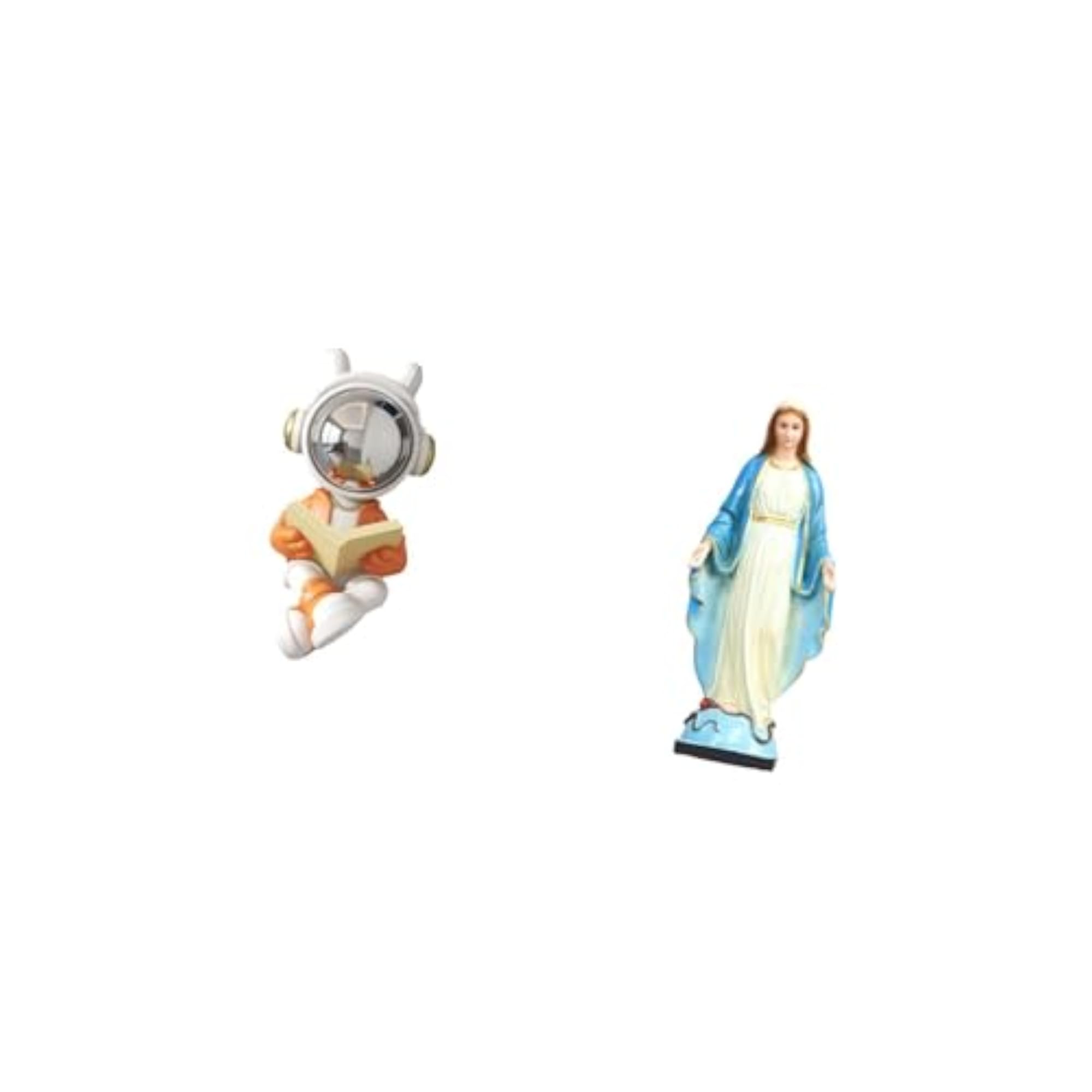 Astronaut Decorative Statue Cake Topper, Virgin Mary Sculpture