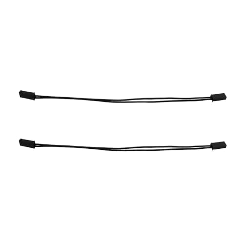 Genuine Molex MiniFit Jr 2-Pin Male to Male Wire Harness - 12 Inch - 2-Pack - High Temp 200C Silicone Wire - 150-Strand Tinned Copper - Electronics & Robotics Grade