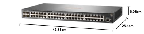 HPE Aruba 48G 4SFP+ Commutateur C3 Géré 48 x 101001000 + 4 x 1 gigabit10 gigabit SFP+ liaison montante Montable sur rack - vue 3