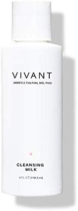 Vivant Skin Care Cleansing Milk Gentle Non-Drying Cleanser | Extremely Gentle, Luxuriantly Creamy & Moisture Rich | 4 Fluid ounce