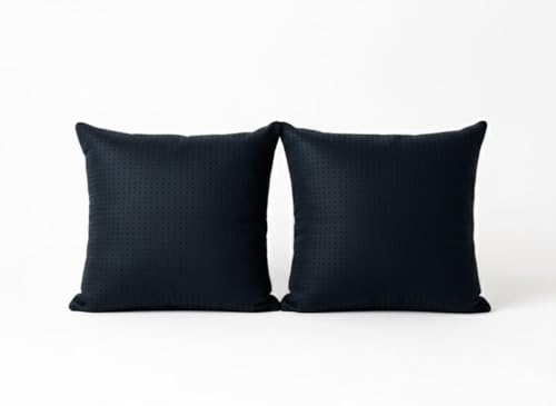 Image of Hotel Quality Premium Fibre Cushions | Cushion 16 inch x 16 inch | Pillow,Cushion,Cushions for, Cushion Pillow,Pillow,Cushions for Bed (Black, 2)