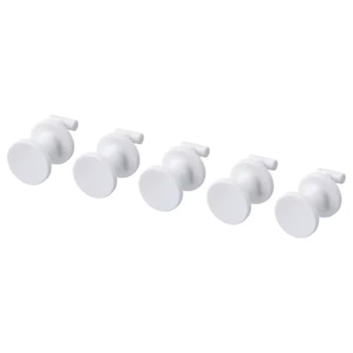 Image of IKEA SKADIS Hook, White, 19 mm () Pack of 5