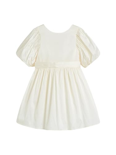 NEXT Fille Robe à Fleurs avec nœud en Taffetas Ivoire 12 Mois-18 Mois