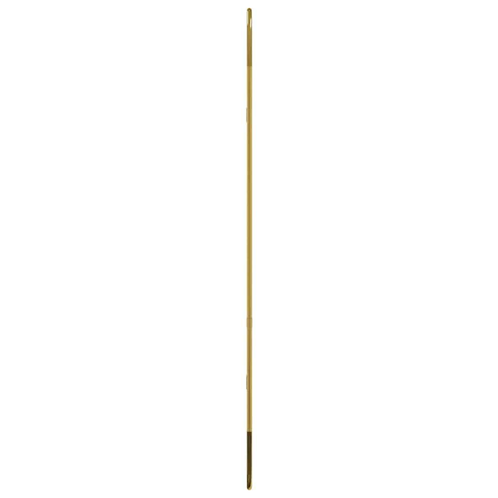 vidaXL Specchio da Parete Dorato 80x35 cm Ovale