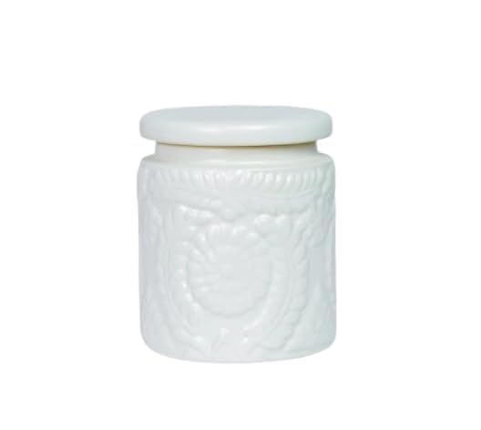 Image of Ceramics Storage Jar 1kg | Jars for Dining Table, Salt Containers, Sugar Storage | Elegant And Durable | Perfect for Kitchen Organization, Food Preservation (White)