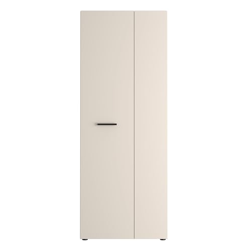 Forte NET306 Schuhschrank 70, moderner Flurschrank, 2-türig, 5...