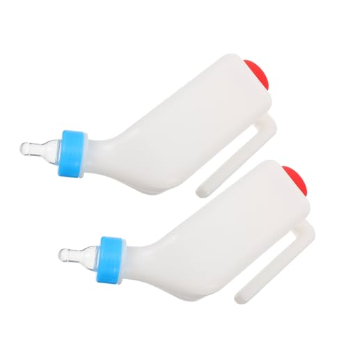 Biberon suspendu pour agneau et chèvre | Lot de 2 bouteilles d'allaitement