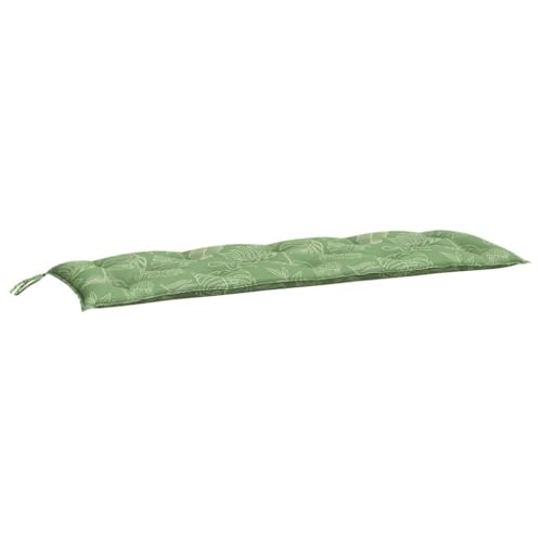 Coussin assise dossier imperméable pour banc extérieur 150x50 cm motif vert - 6
