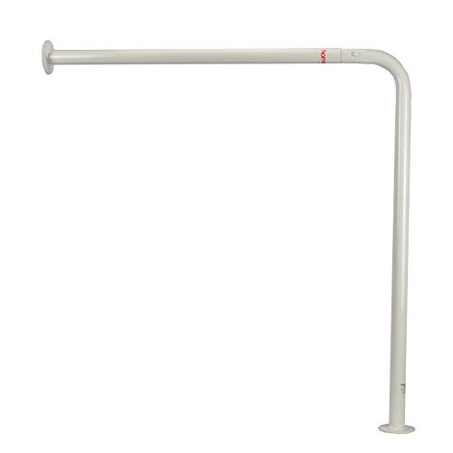 Homecraft Ringwood Wall to Floor Grab Rail, Curved Grab Bar for Toilet, Shower