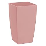 ECOMACETAS FLOWERPOT STORE Maceta de Colores de Plástico. Alargada Rectangular Decorativa 26 cm De Alto (Rosa Old Rose, 1)