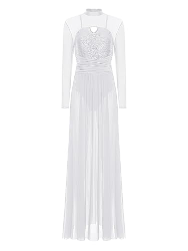 Robe de danse contemporaine Jhaoyu pour compétition et banquets officiels de danse
