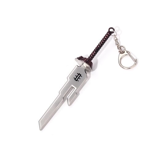 SONGCHANGJEWELRY JJK Fushiguro Toji Anime Keychain Inverted Spear of Heaven Key chain Accessories Merch Gift for Fans (Silver)