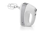 WMF Kult S Handrührer, Handrührgerät, Quirl mit 5 Geschwindigkeitsstufen, Turbofunktion, Handmixer 300 W, Cromargan matt, weiß