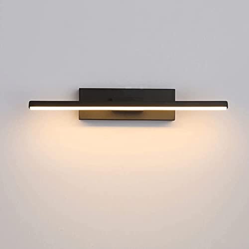 Aplique de pared LED negro antideslumbrante con brazo rotatorio de 330° para evitar fatiga visual