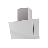 Cata Campana Decorativa de Pared Modelo THALASSA 900XGWH Ancho de 90 cm 6 Niveles de Potencia Clase de eficiencia Energética A+++ Acabado en Cristal Blanco