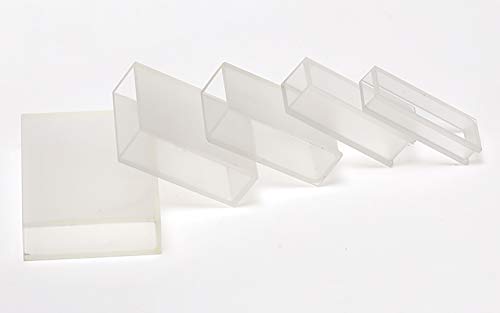 DONLAB AFG-0100 Glass 751-Type 100mm Optical Path Solvent-Resistant Glass Cuvette Cuvettes Cell Spectrometer 4 Pcs/Box