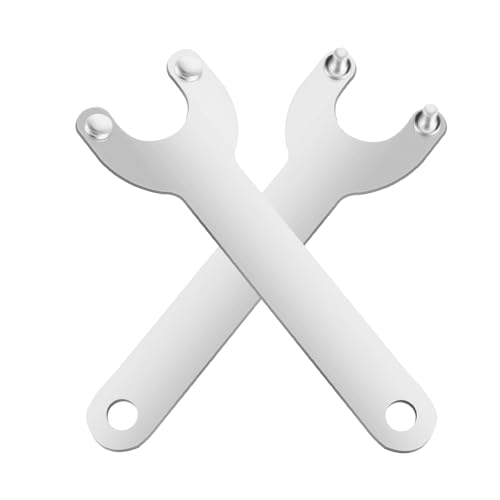 Image of 2 Pcs Angle Grinder Wrench Replacement for 5/8"-11 Threaded Angle Grinders, Compatible with Dewalt Milwaukee Makita 193465-4 Metabo Bosch 4.5" 5" Grinder Replace Tool Parts