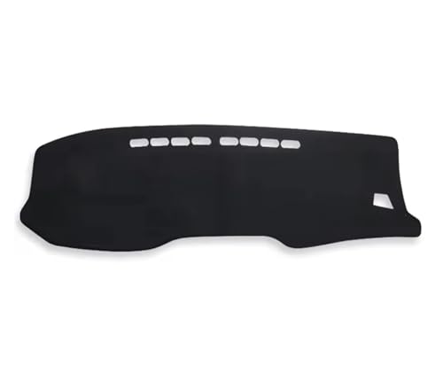 Parasol protector de tablero negro RHD: alfombrilla para salpicadero Toyota Hilux 2015-2024