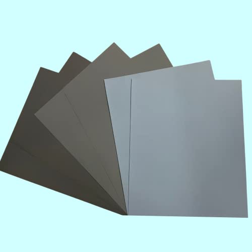 Image of CZ WET OR DRY Water Proof SAND PAPER GRIT SIZE - 2000, 2500, 3000 | Pack of 06 Sheets of Latex Silicon Carbide sanding paper (2pcs each Grit) Paper Size - 23 cm X 28cm