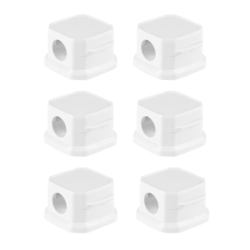 Magnetisk kabelklämma, magnetkabelhållare | 6X magnetkabelladdarklämmor - Säker Sticky Cable Organizer starkt självhäftande skrivbordstillbehör Sladdhållare för hemmaarbetsplatsen