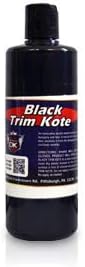 Detail King Trim Kote - Black - 16oz - Long-Lasting Restoration - For Use on Grainy, Black Plastic & Vinyl Trim on your Vehicle's Exterior