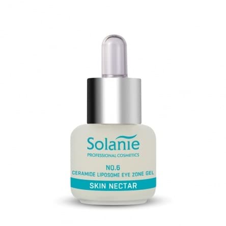 Solanie Skin Nectar -15ml - Ceramide Liposome Eye Zone Gel - Anti-Wrinkle & Regenerative Formula, Reduces Bags & Dark Circles - Ideal for Sensitive Skin, Allergies & Contact Lens Wearers